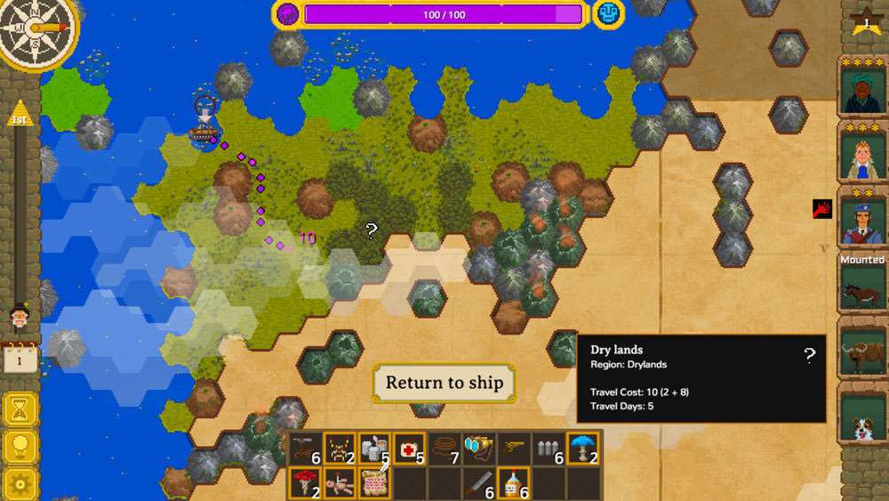 Katso lähemmin Curious Expedition: map
