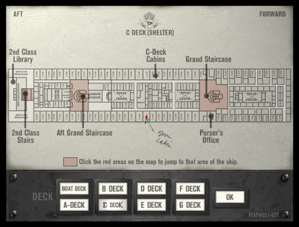 Katso lähemmin Titanic: Adventure Out of Time: map